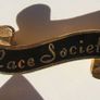 LACE SOCIETY - member's brooch badge (1970's / 1980's) Image 2