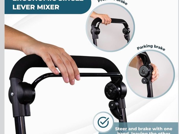 Folding Rollator, Walker with Seat and Basket,  Mobiclinic Coliseo
