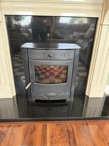 Solid fuel insert Stove with Back Boiler