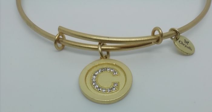 Chrysalis Gold Plated Initial 'C' Expandable Bangle New Without Tags CAN POST