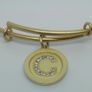 Chrysalis Gold Plated Initial 'C' Expandable Bangle New Without Tags CAN POST Image 2