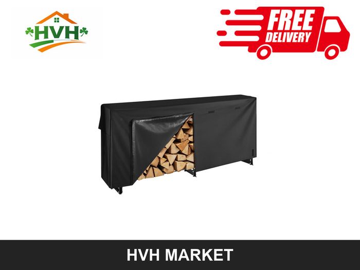 Firewood Rack with Waterproof Cover 257cm