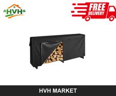 Firewood Rack with Waterproof Cover 257cm
