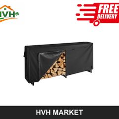Firewood Rack with Waterproof Cover 257cm