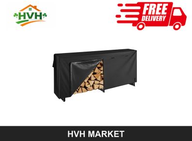 Firewood Rack with Waterproof Cover 257cm