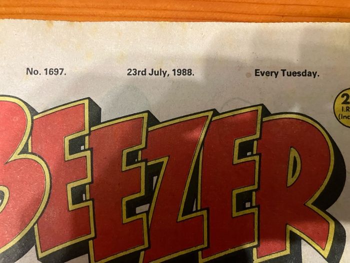 Comic: 'The Beezer' no. 1697 (23rd July 1988)
