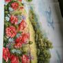 Stunning Handmade Cross Stitch Embroidery - Garden flowers Image 3
