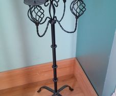 Black Wrought Iron Candle Holder
