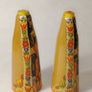Hand Painted Wooden Folk Art Wedding Dolls Image 2