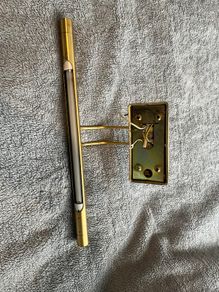 Brass wall light