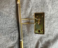 Brass wall light