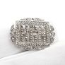 1930s Art Deco Silver Marcasite Monogram Brooch Image 5