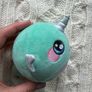 Squeezamals Series 3 squishy abou 3.5 JOY NARWHAL scented plush Used Please look at the pictures Image 2