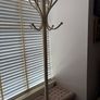 Cream metal coat hanging stand Image 2