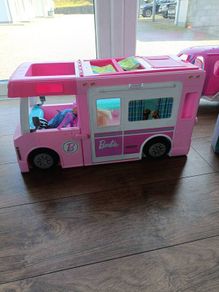 Barbie camper and aeroplane