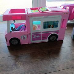 Barbie camper and aeroplane