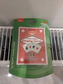 Plastic coated playing cards