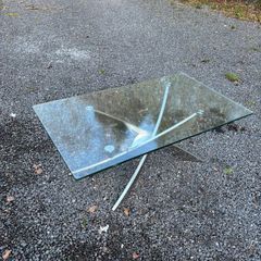 Glass coffee table