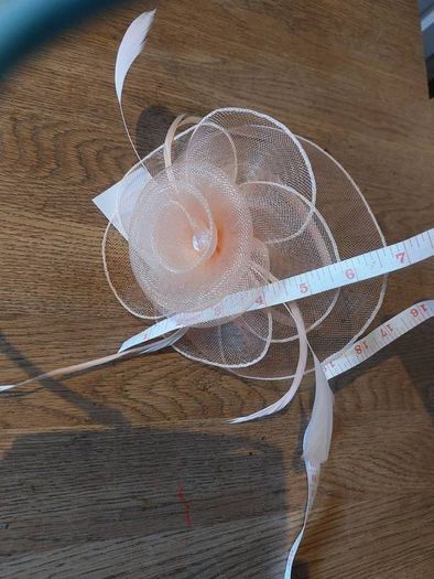 Peach Fascinator