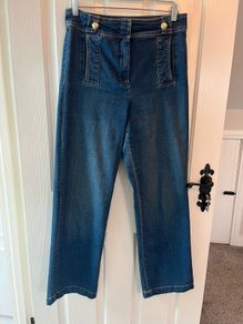 Pablo (by Gerard Darel) Jeans Wide Leg / High Waisted - EU40 / UK12