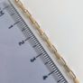 9ct gold rectangular box link chain - 23'' 5.8g Image 7