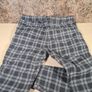 mens HOLLISTER Check trousers pants jeans stretchy denim cropped taper Size Large Image 9