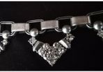 Stella and Dot Vintage Cut Crystal  50 Stone Statement Piece Necklace/Pendant/Choker with Extender