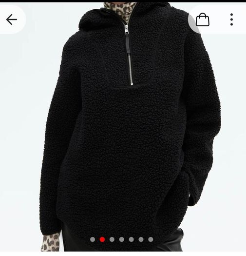 Black hooded fleece