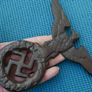 WW2 German Nazi large Cast Iron Third Reich Eagle pole top of flag (I think it's a reproduction) Image 7