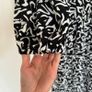 Zara black and white maxi long sleeve dress XS Image 7