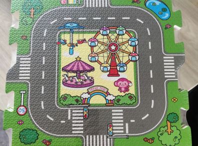 Interlocking Traffic Playmat