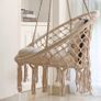 Macrame Hanging Swing Chair / Cushions / Delivery Image 7