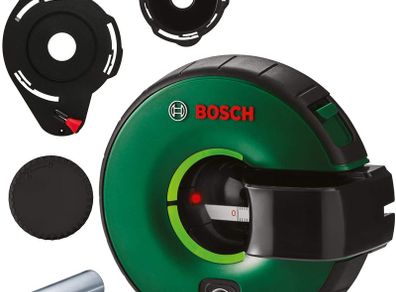 Bosch Atino Line Laser (1.5 m Working Range, Horizontal or Vertical Levelling, Integrated Measuring Tape, in Cardboard Box)