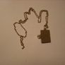 a lovely solid  silver locket and silver chain. in the shape of a book Image 3