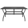 Garden Table Anthracite 140x80x72 cm Steel Image 6