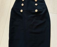 Black skirt from Nina Basco looks like Balmain