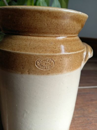 Stoneware storage jar