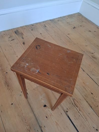 FREE small inlaid mahogany winr table