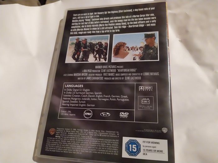 Heartbreak Ridge Dvd