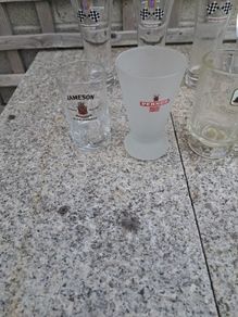 8 beer glasses from 1990's