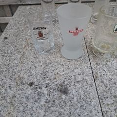 8 beer glasses from 1990's
