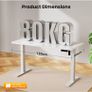 120 x 60 cm Standing Desk, Electric Height Adjusta Image 9