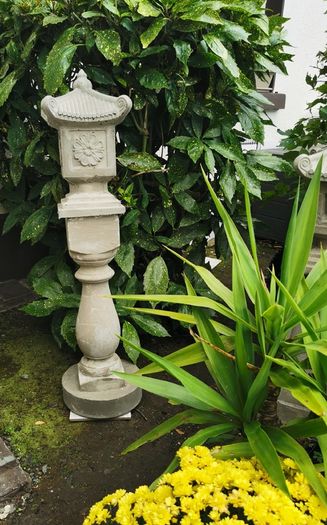 Asian Garden ornament -japanesse style pagoda on pedestal