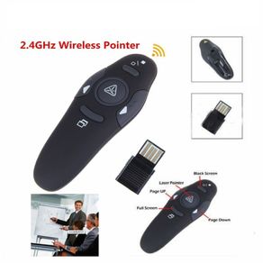 2.4GHz Wireless USB PowerPoint Presenter Remote Control Laser RF Pointer Clicker