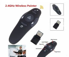 2.4GHz Wireless USB PowerPoint Presenter Remote Control Laser RF Pointer Clicker
