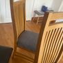 ALL 4 Oak Kitchen Chairs Image 7