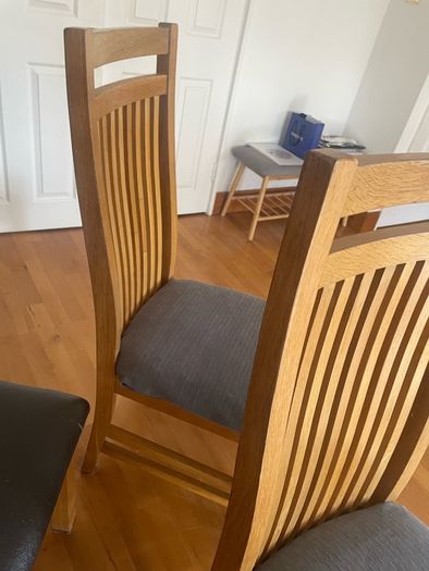 ALL 4 Oak Kitchen Chairs