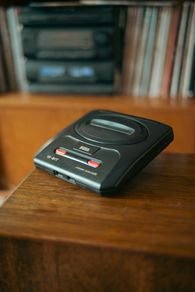 Sega Megadrive 2 with games