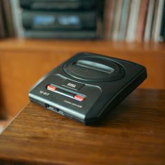 Sega Megadrive 2 with games