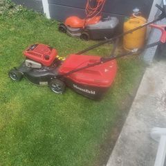petrol lawnmower